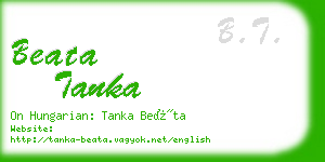 beata tanka business card